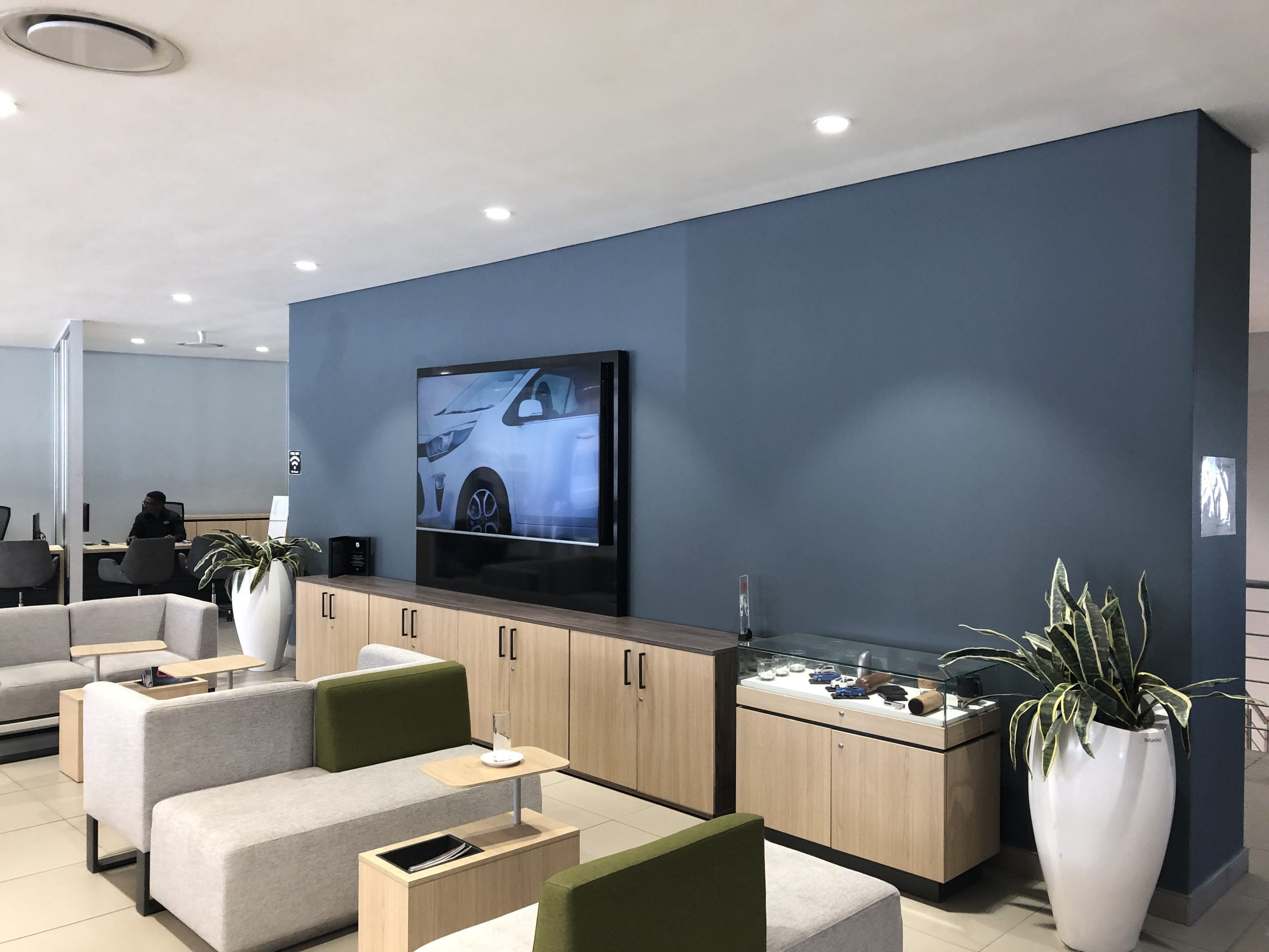 A Habito Drywall installation showing a Television attached to the drywall